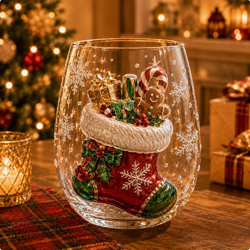 CrystalFest – Luxury 3D Christmas Glass Art Cup