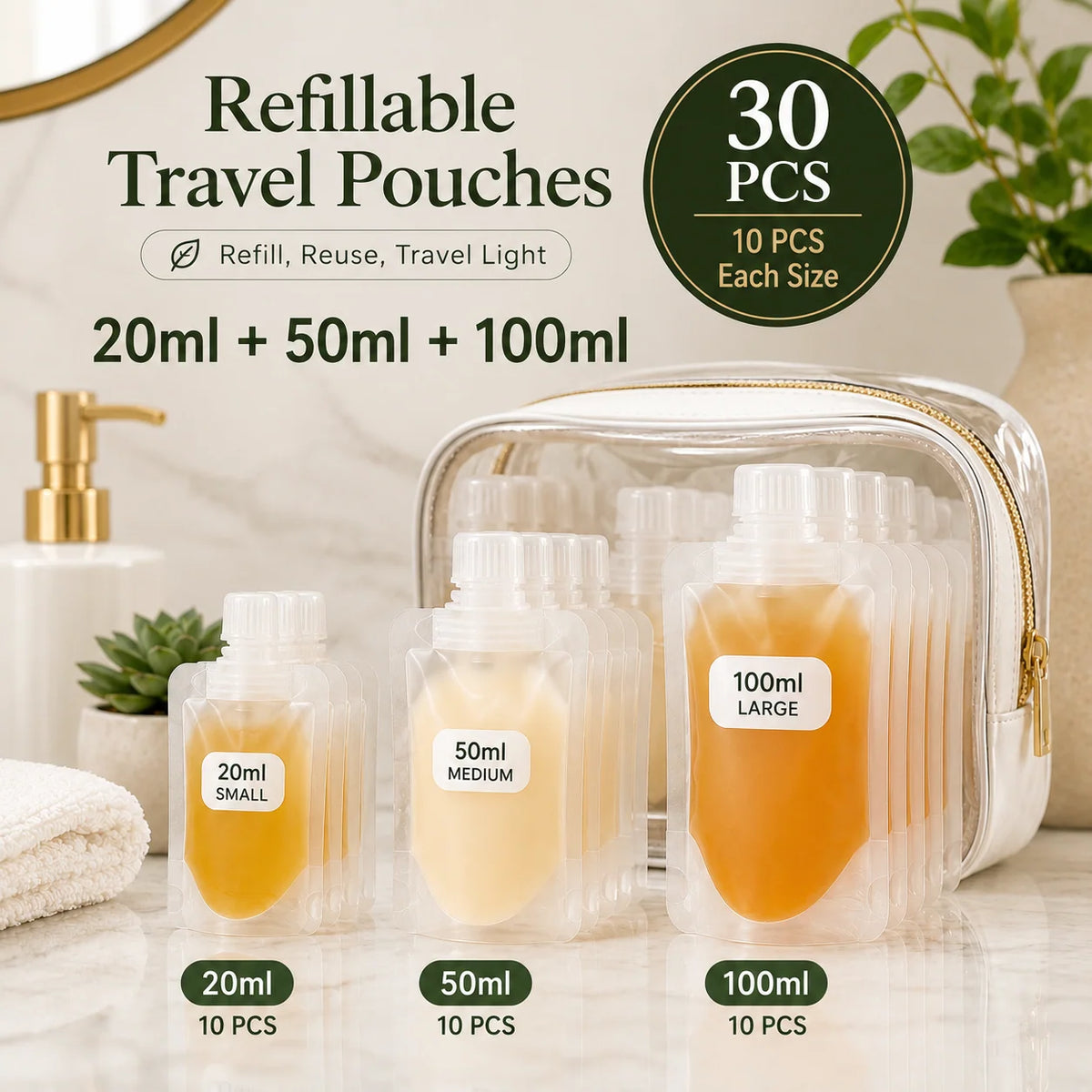 PourMate – Reusable Travel Liquid Containers