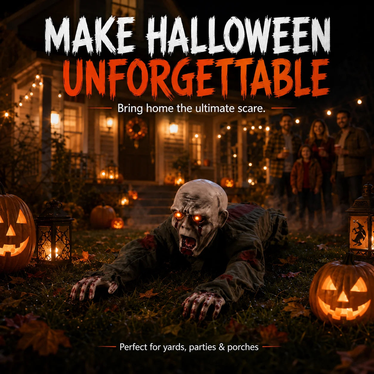 HauntGlow – Realistic Crawling Ghost Outdoor Decoration