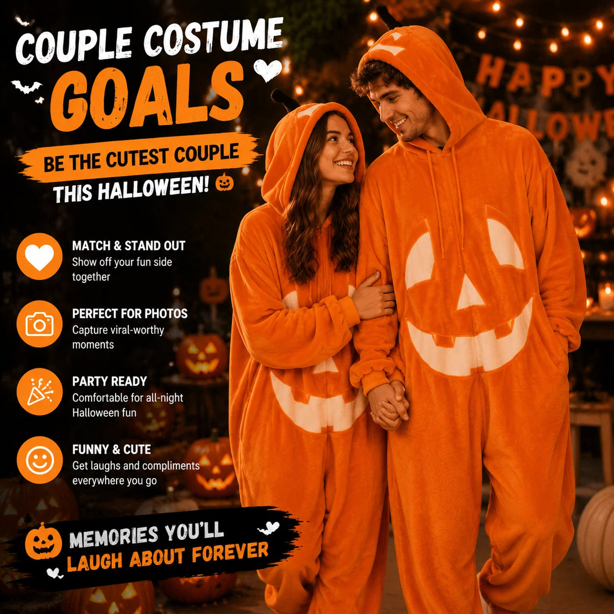 CozyPumpkin – Halloween Plush Onesie