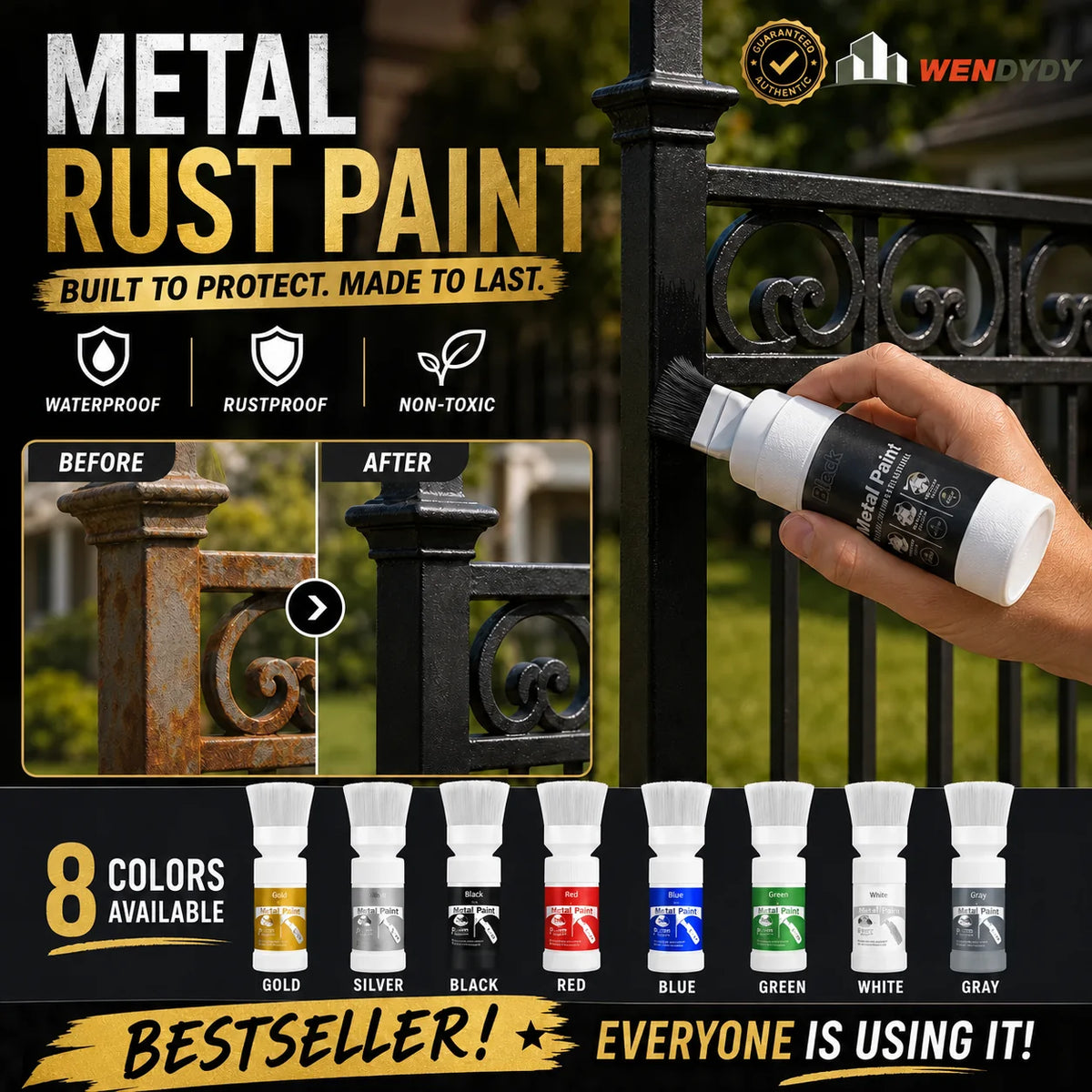 MetalRevive – Water-Based Metallic Restoration Paint