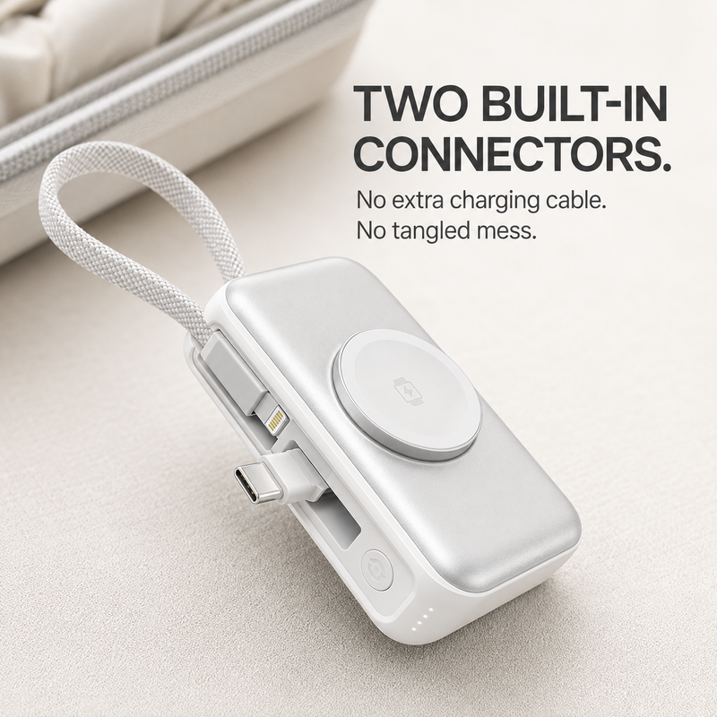 PowerPocket – Compact 5000mAh Travel Power Bank