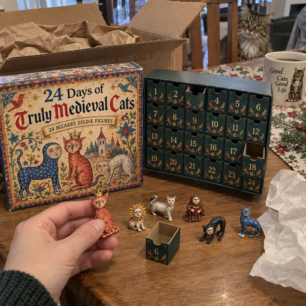 CatRealm – 24-Day Medieval Cat Collectible Calendar
