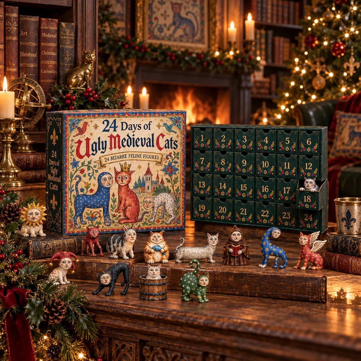 CatRealm – 24-Day Medieval Cat Collectible Calendar