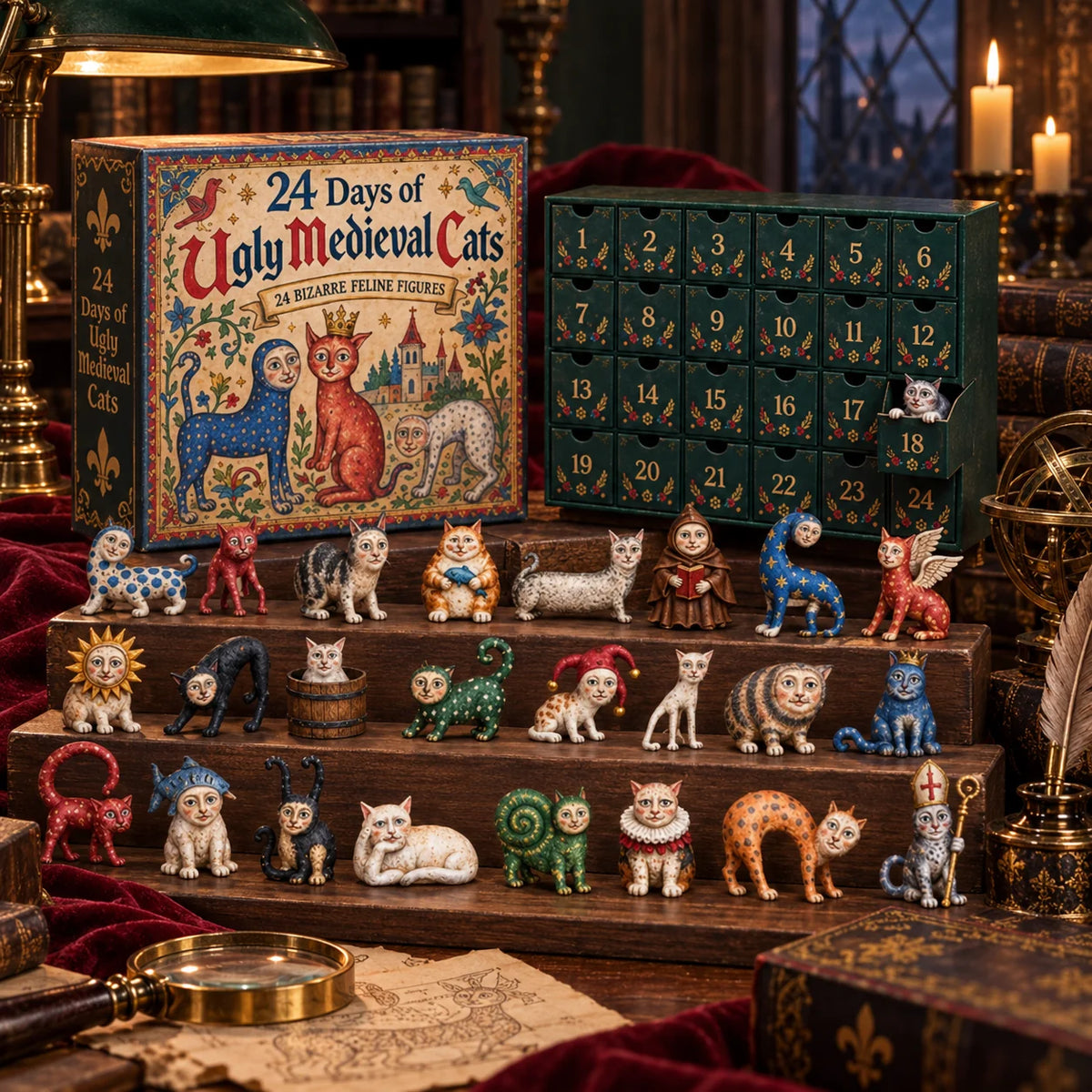 CatRealm – 24-Day Medieval Cat Collectible Calendar