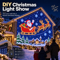 TwinkleHaven – Christmas LED House Net & Outdoor Curtain Lights