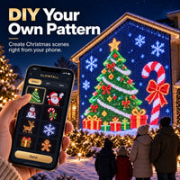 TwinkleHaven – Christmas LED House Net & Outdoor Curtain Lights