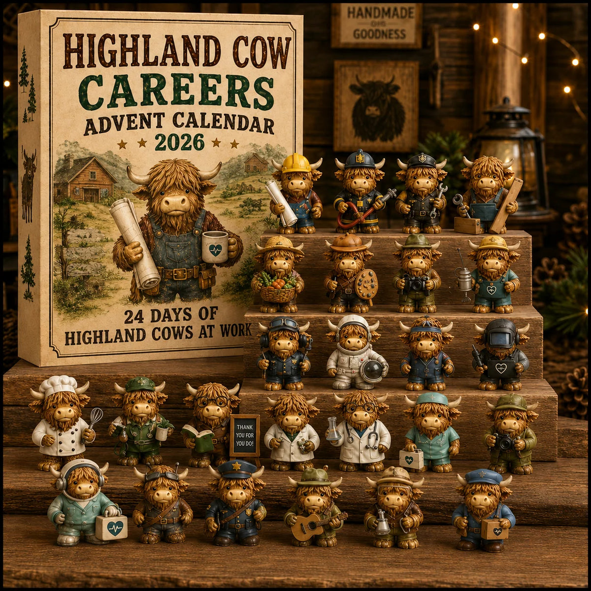 HighlandHaven – 24-Day Highland Cow Careers Advent Calendar 2026