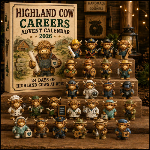 HighlandHaven – 24-Day Highland Cow Careers Advent Calendar 2026