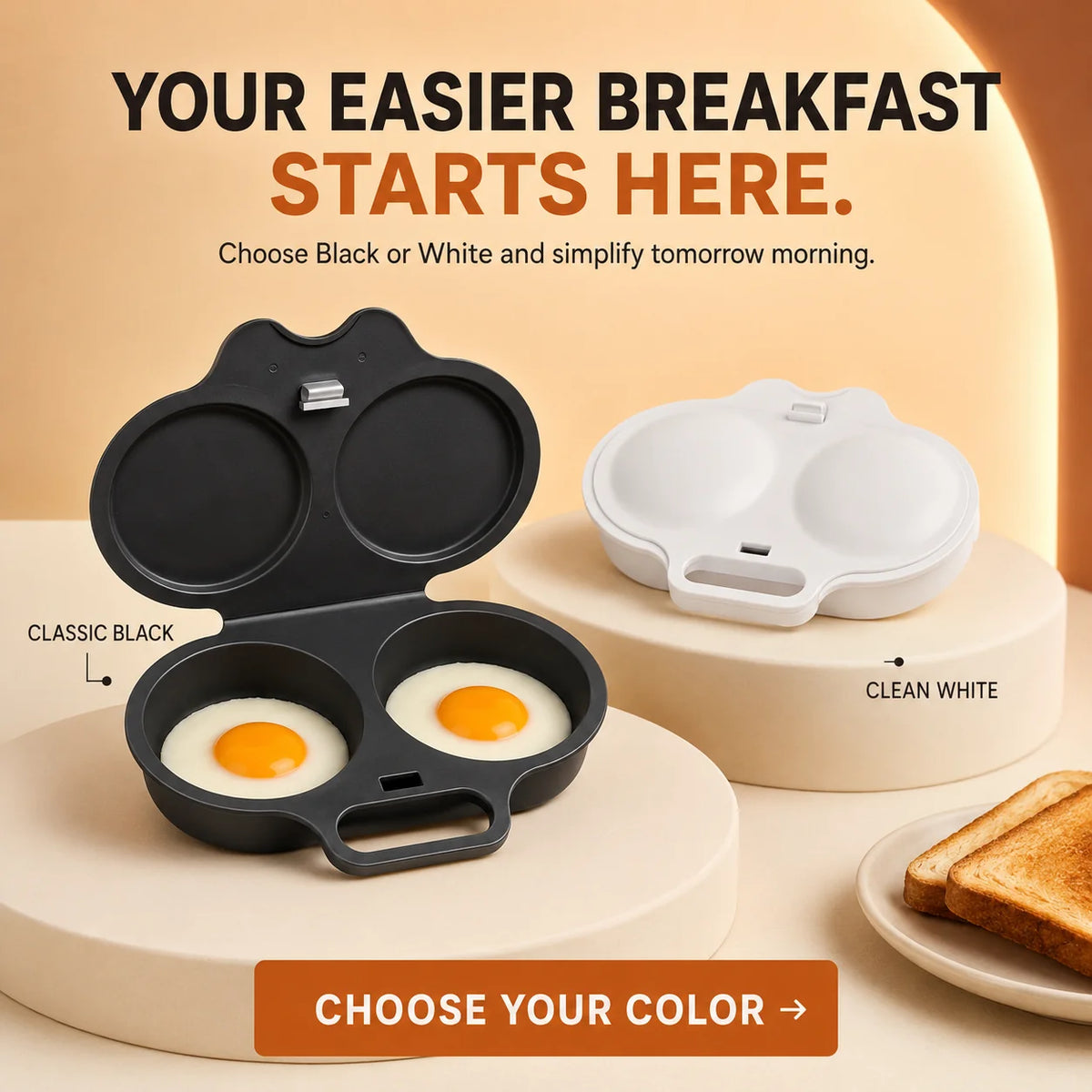 DuoEgg – Dual-Cavity Microwave Egg Cooker