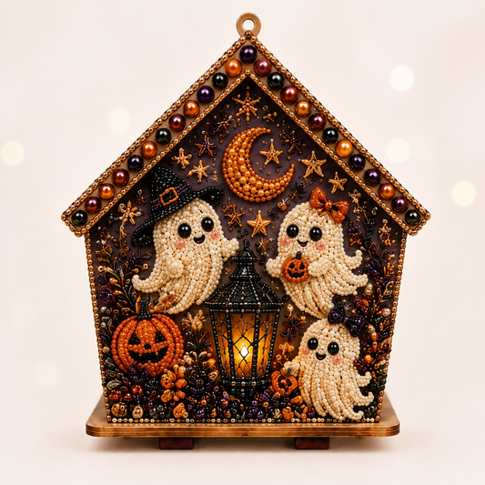 GhostHaven – 3D Haunted Cottage Rhinestone Kit