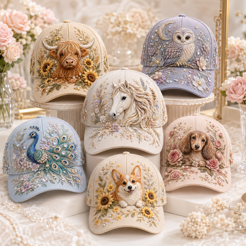 RusticReign – Vintage Horse Embroidered Cowgirl Hat