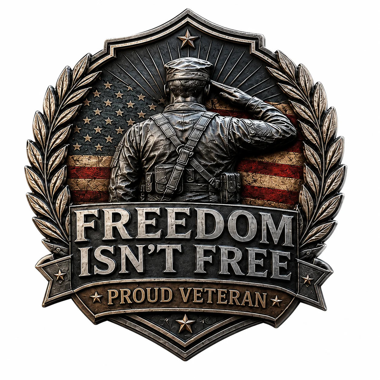 PatriotDrive – “Freedom Isn’t Free” Vehicle Emblem