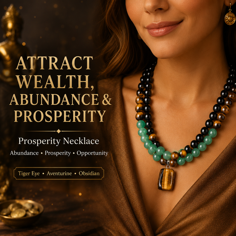 FortuneAura – Prosperity Crystal Pendant Necklace
