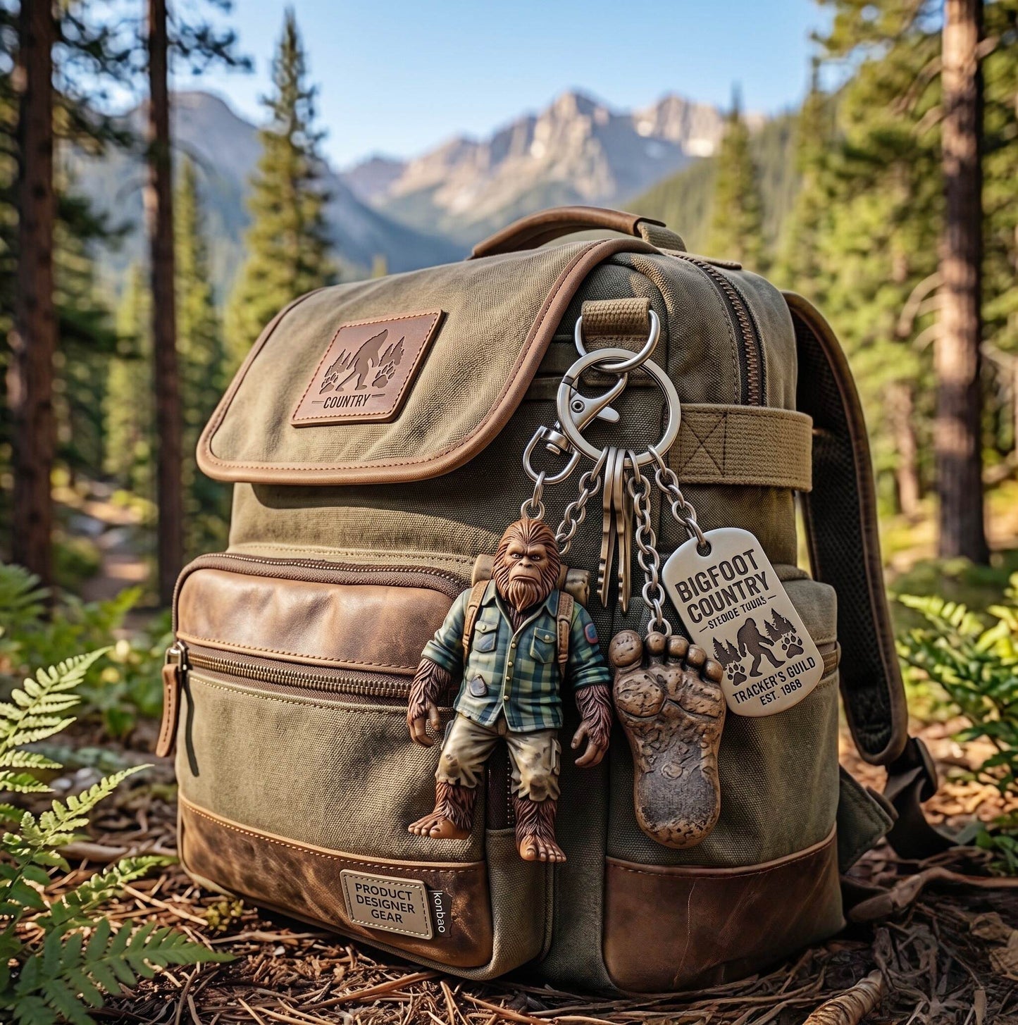 😮🦶Bigfoot Pathfinder Adventure Keychain