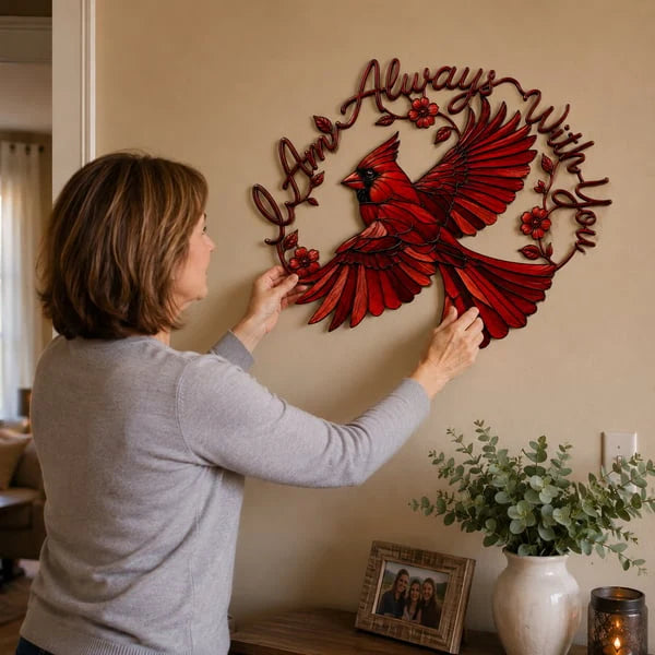 EternalCardinal – Memorial Metal Wall Art Keepsake