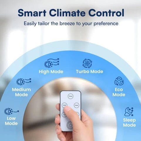 ClimateNest – Portable 6-Mode Comfort System