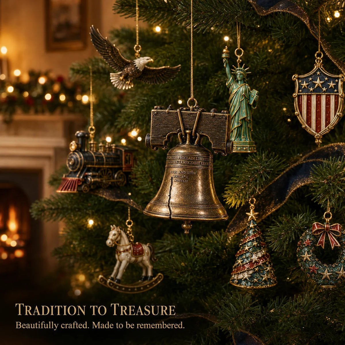 LibertyHeirloom – America 250th Anniversary Ornament Set