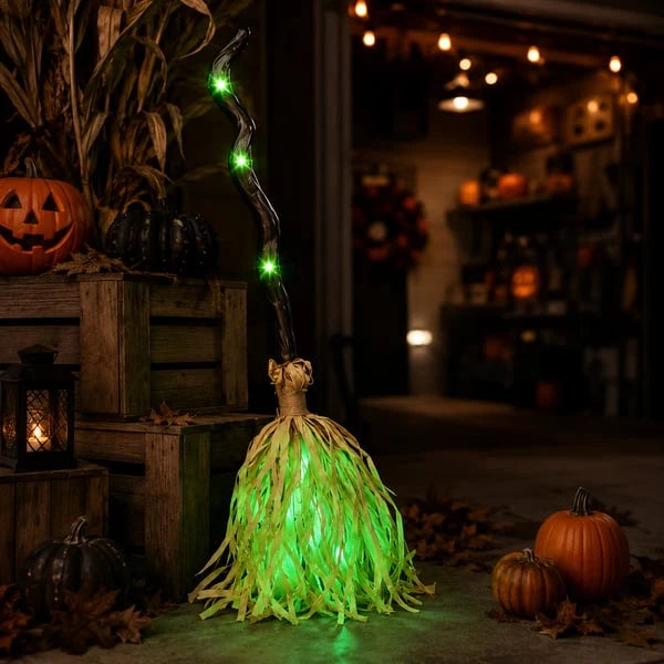 WitchGlide – Animated Moving Halloween Witch Broom