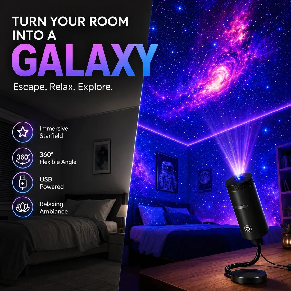 GlowMerry – HD Christmas Scene Projector