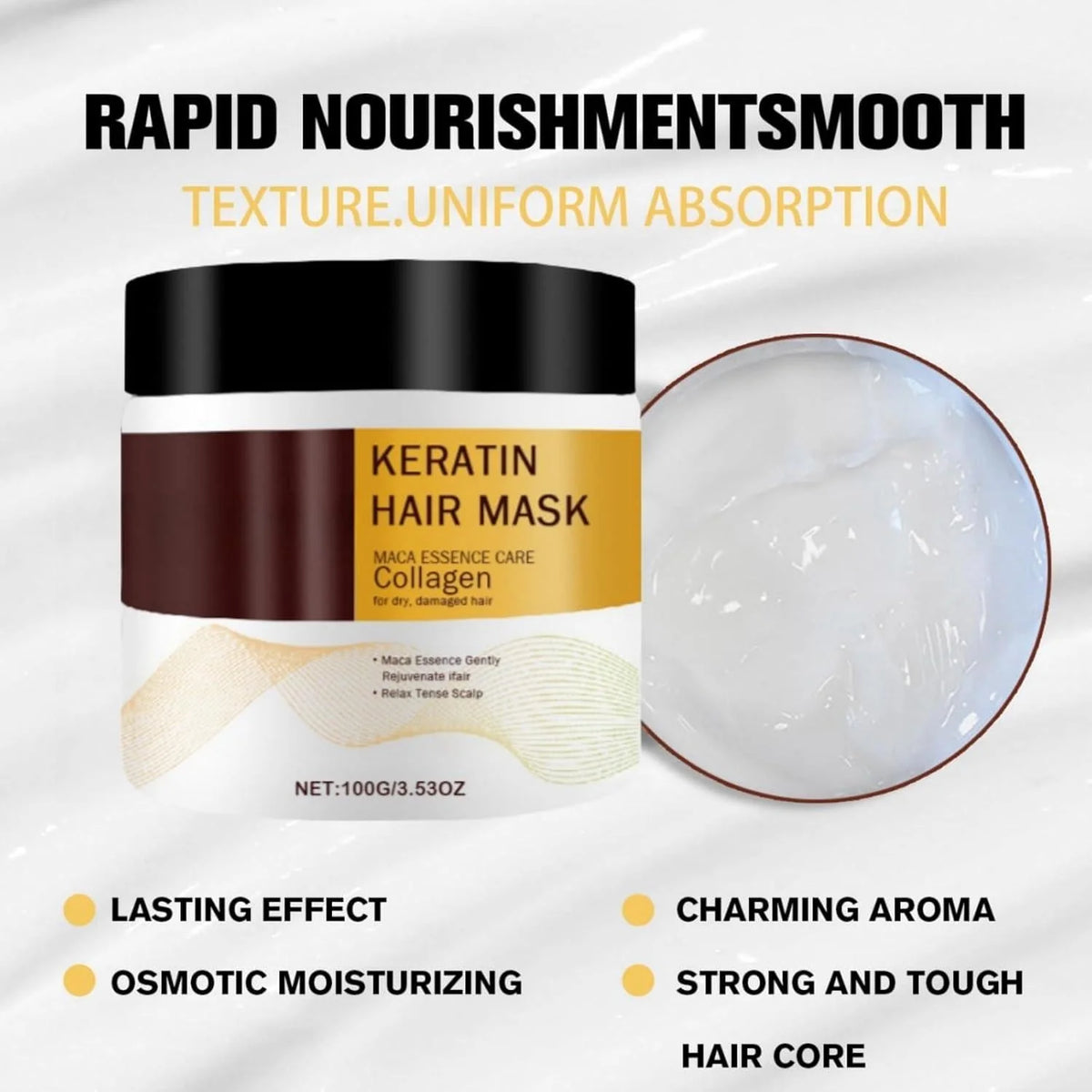 GlowStrand – Herbal Collagen Hair Conditioning Mask