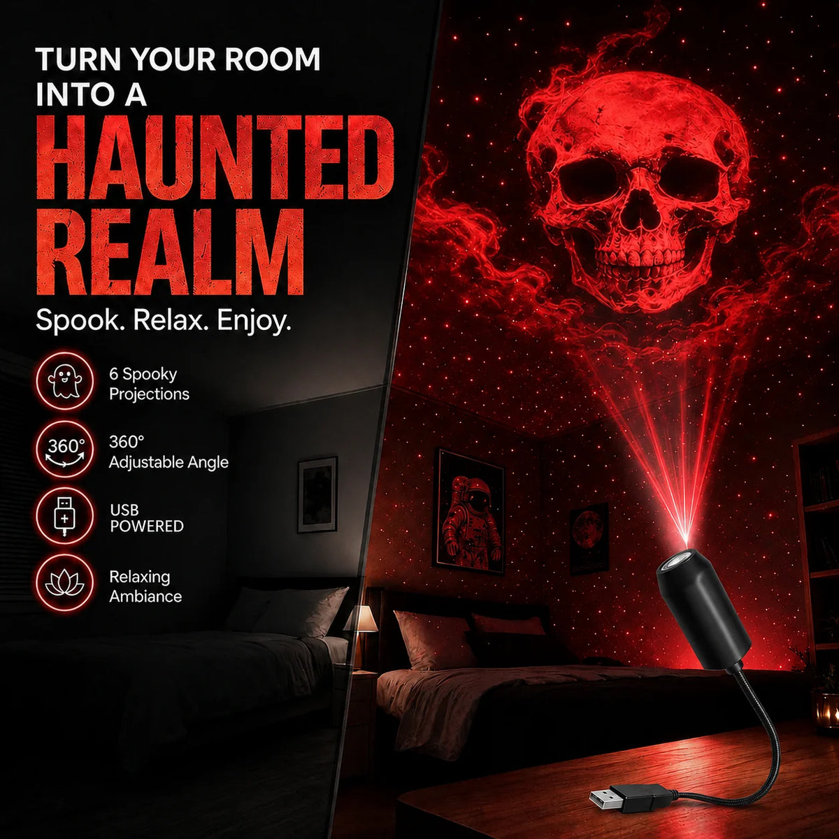 GlowMerry – HD Christmas Scene Projector