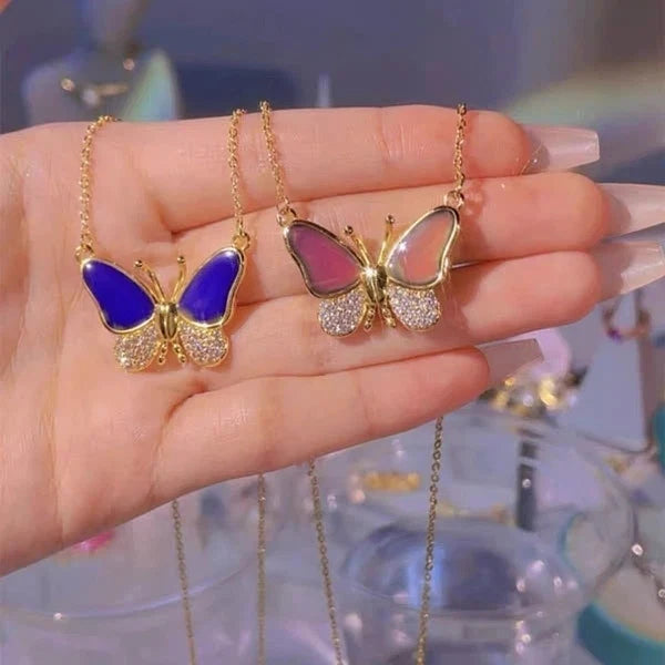 ButterGlow – Heat-Reactive Butterfly Necklace