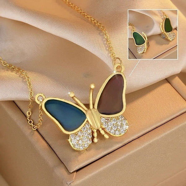 ButterGlow – Heat-Reactive Butterfly Necklace