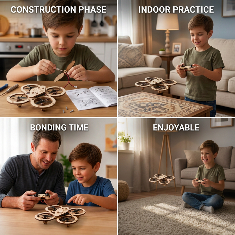 FlightCraft – Wooden RC Quadcopter DIY Kit