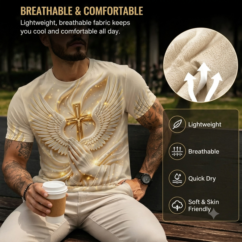 FaithWear – Vintage Cross Graphic Slim Fit Shirt