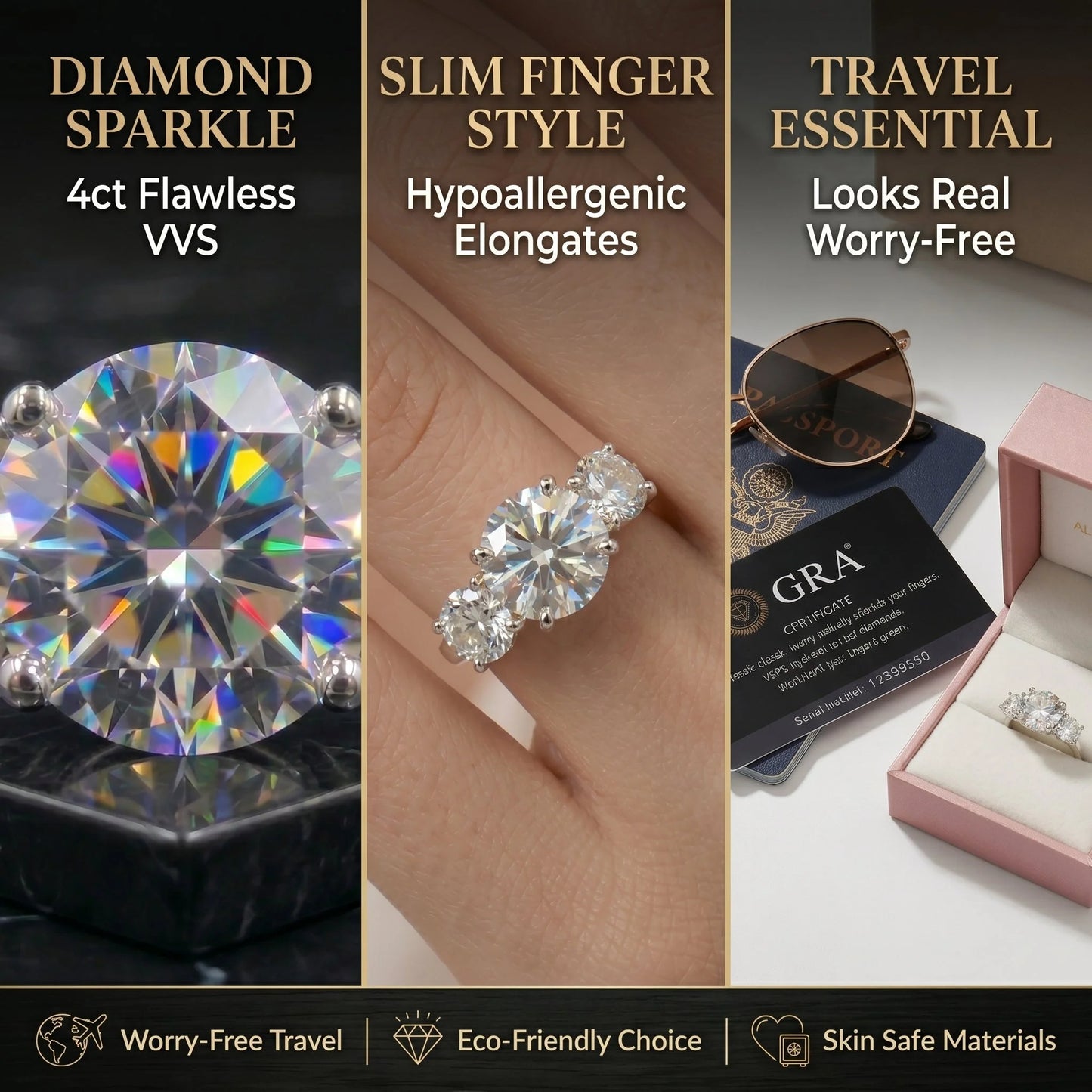 EternaLux – 4CT Trinity Ring