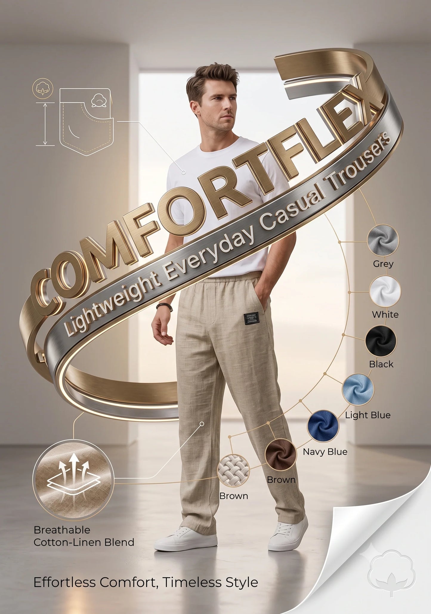 ComfortFlex – Lightweight Everyday Casual Trousers