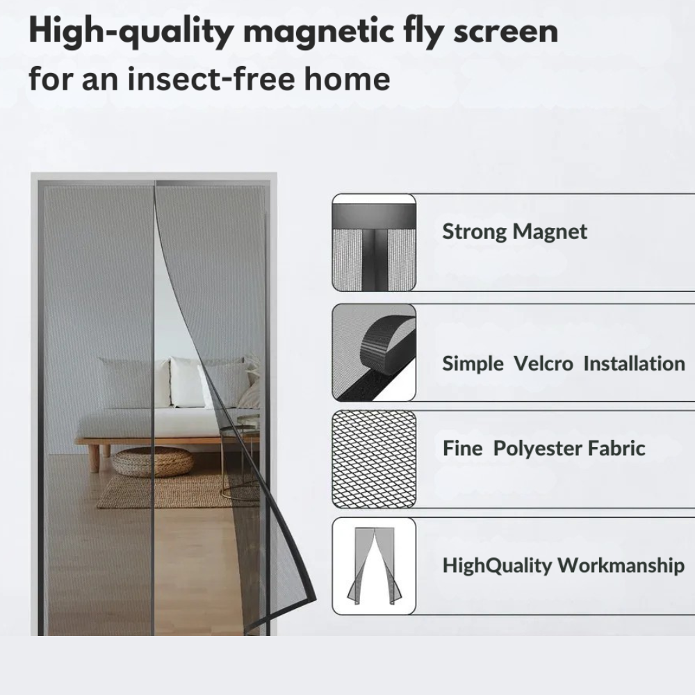 MagnetShield - Reinforced Magnetic Mosquito Net Curtain