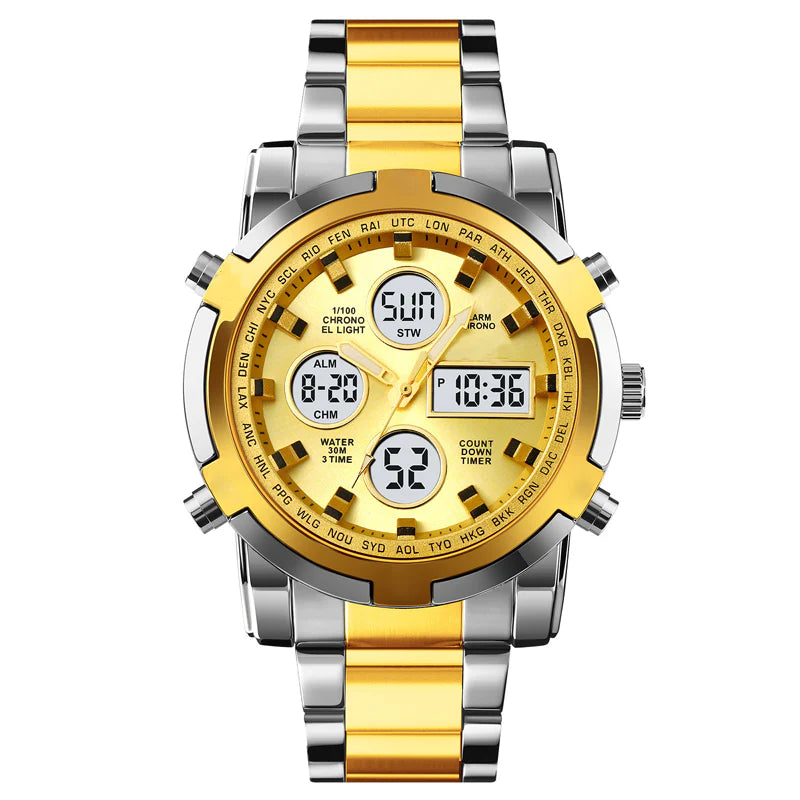 IronPulse – Tactical Analog Digital Sports Watch