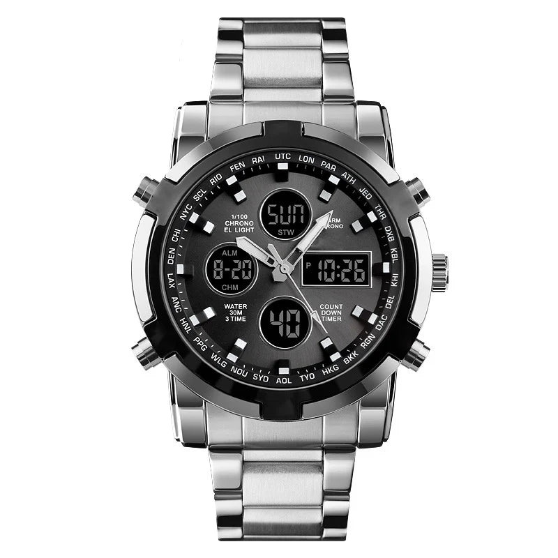 IronPulse – Tactical Analog Digital Sports Watch