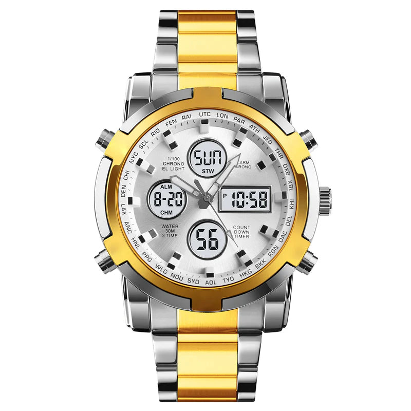 IronPulse – Tactical Analog Digital Sports Watch