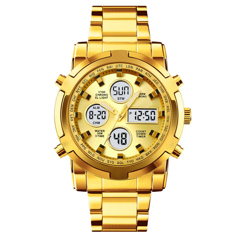 IronPulse – Tactical Analog Digital Sports Watch