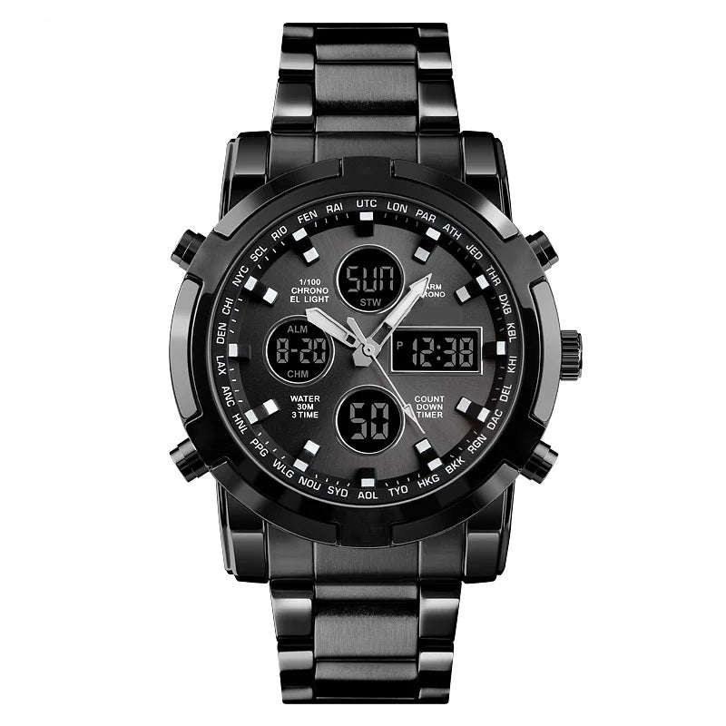IronPulse – Tactical Analog Digital Sports Watch