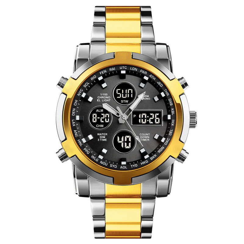 IronPulse – Tactical Analog Digital Sports Watch