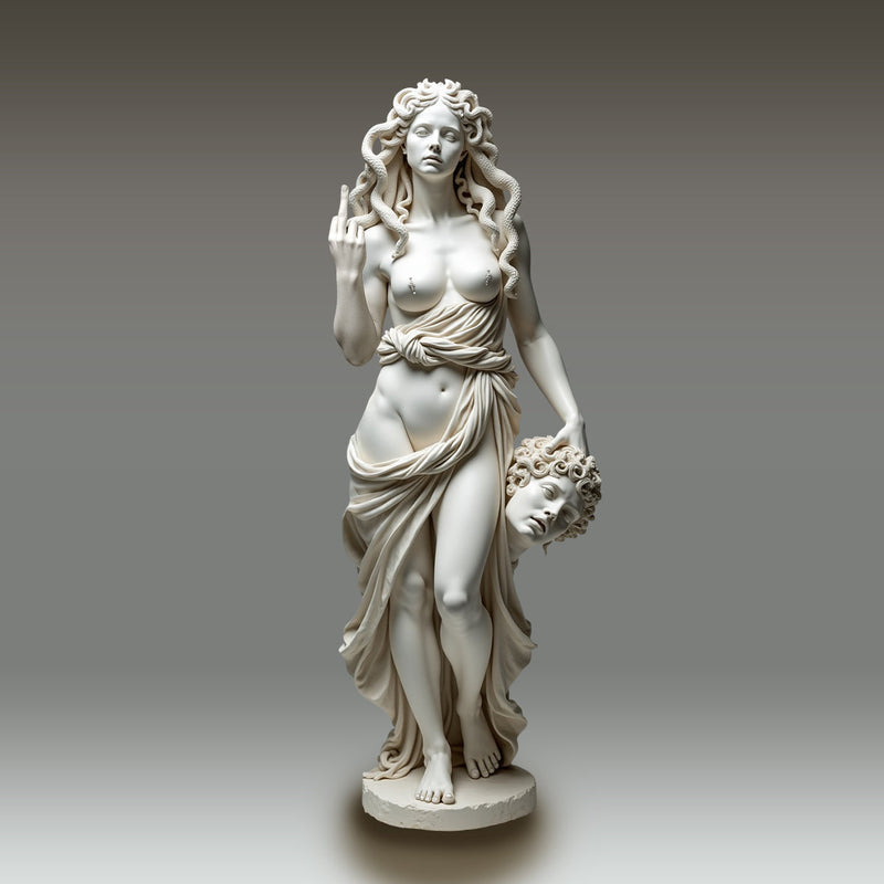 DivineGaze – Bold Medusa Art Décor Figure