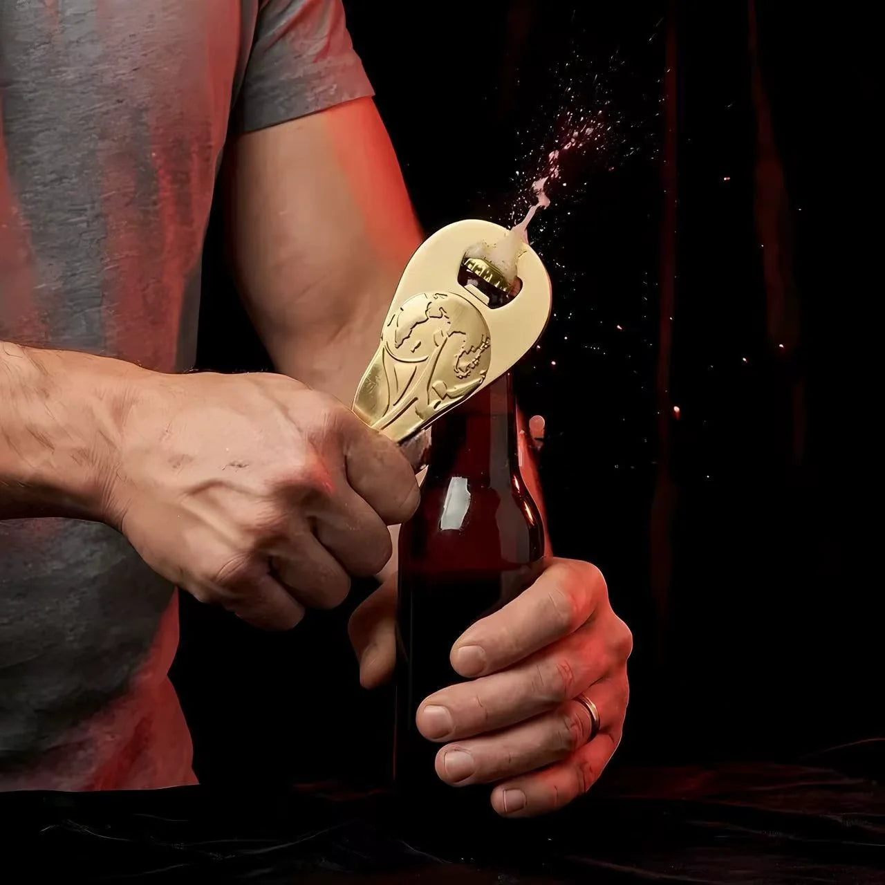 VictorySip – Premium Trophy Beer Glass & Bottle Opener Set