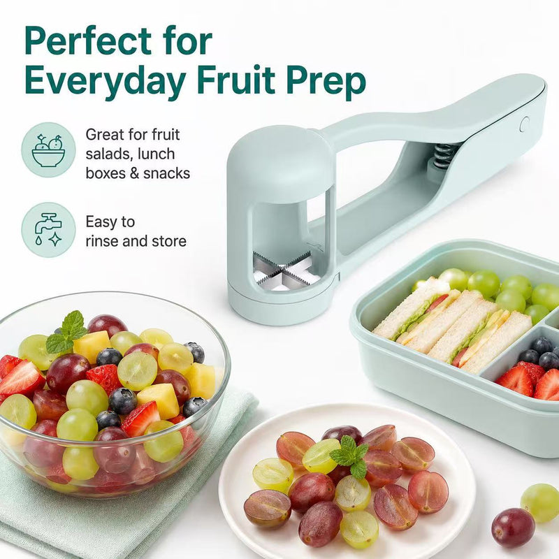 SnackEase – One-Press Fruit Cutting Tool