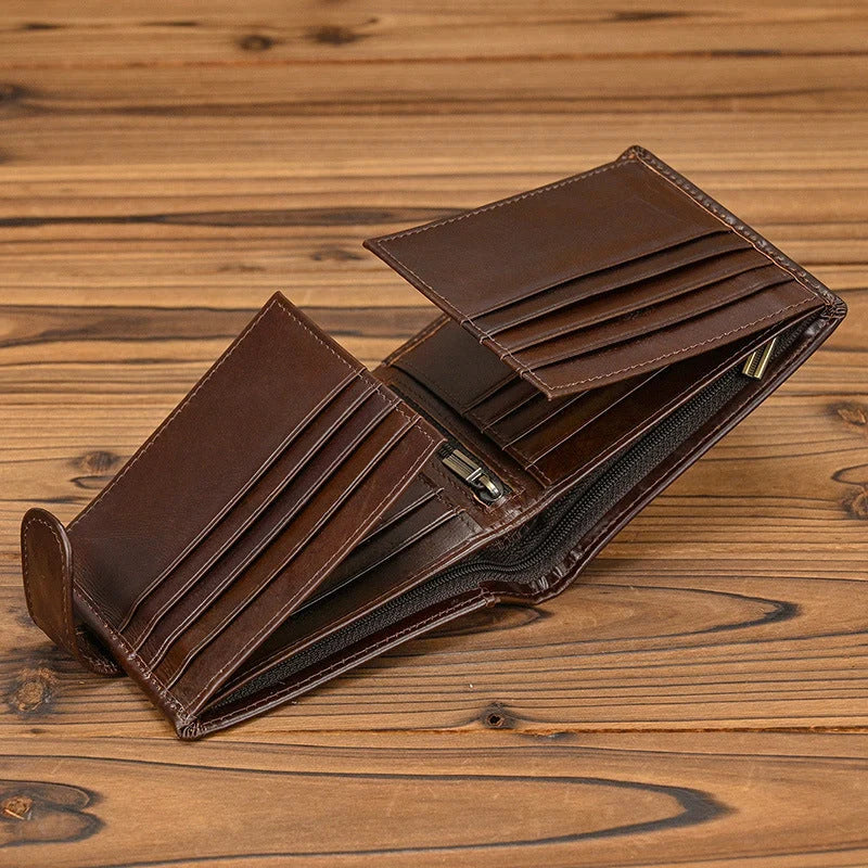 NobleFold – Premium Multi-Compartment Leather Wallet