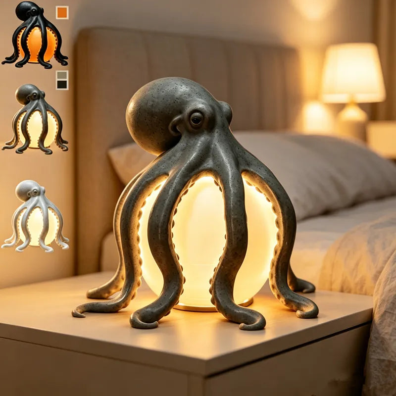 OceanAura – Coastal Octopus Ambient Table Lamp