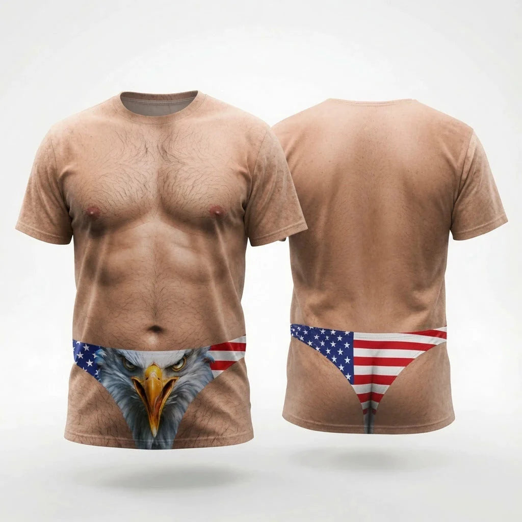 BoldPrint – Premium 3D Muscle Illusion T-Shirt