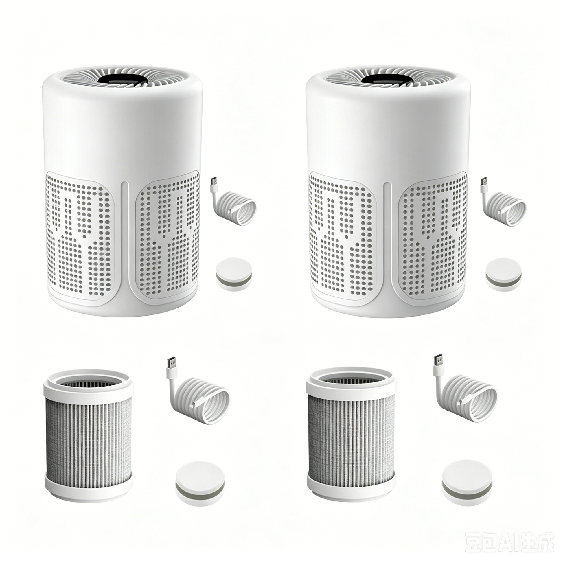 PureBreathe - Smart Air Purifier with Filter & Aromatherapy Tablets