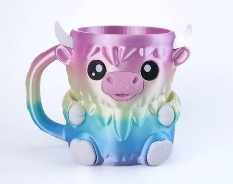 CozyScoop – Highland Cow Dessert Mug Cup