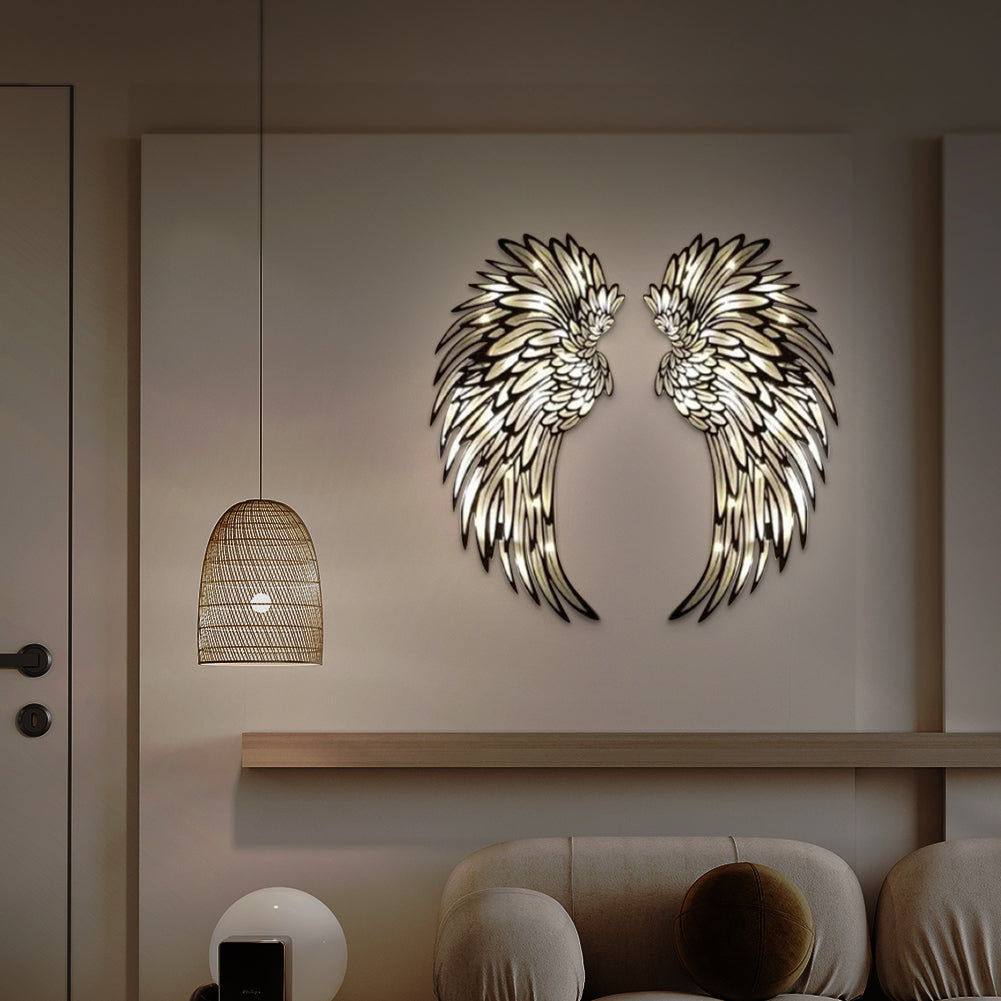 HaloWings – Angel Wings Metal Wall Art