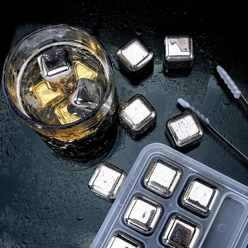 ChillForge – Premium Stainless Steel Reusable Ice Cubes