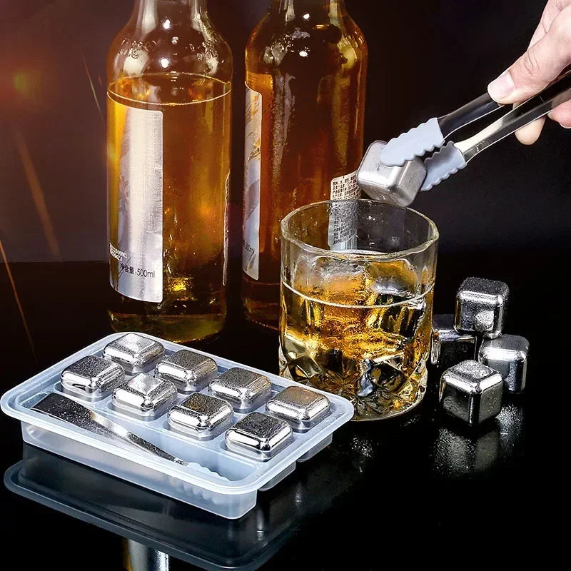 ChillForge – Premium Stainless Steel Reusable Ice Cubes